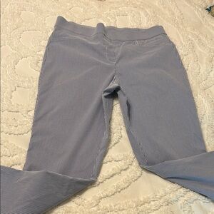 Anne Klein Blue and White Pinstripe Blouse